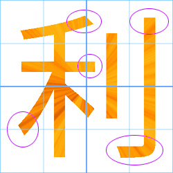 粗体字的范本文字　图案